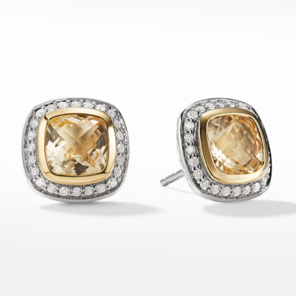 Citrine + Crystal Earrings